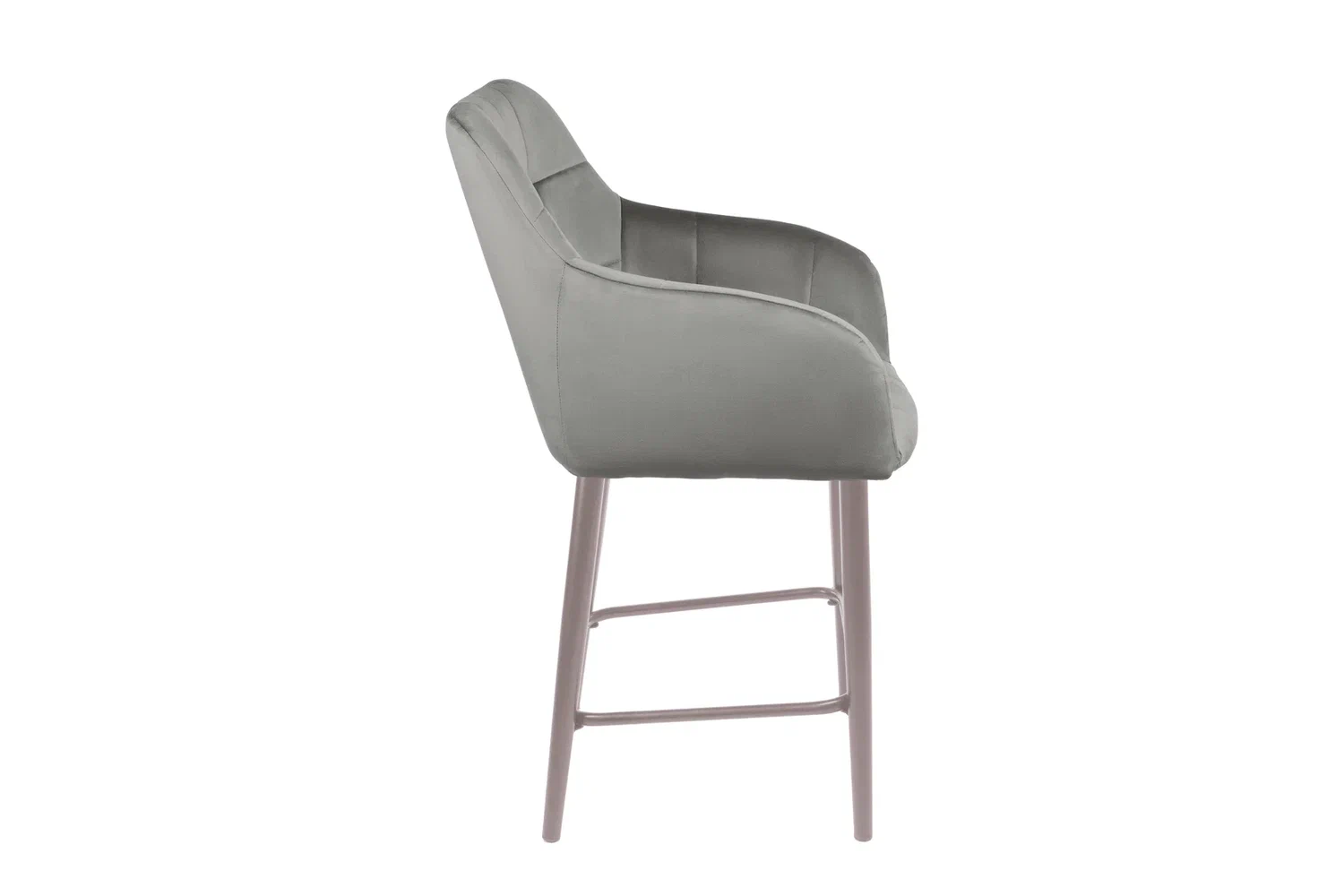 Стулья - изображение №4 "Стул полубарный Отэм серый / опоры серые"  на www.Angstrem-mebel.ru