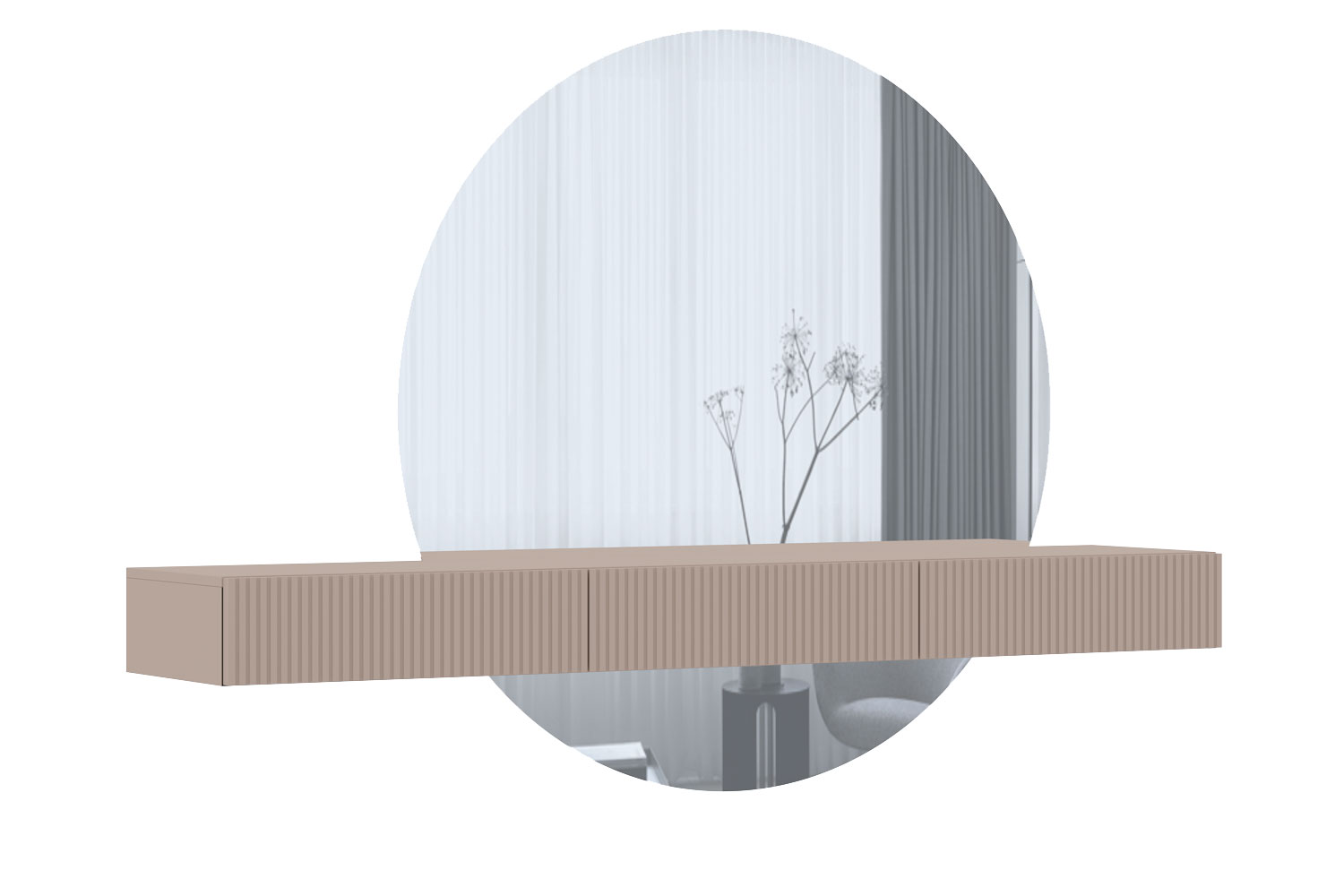 Тумбы - изображение №5 "Навесная тумба Дольче с выдвижными ящиками"  на www.Angstrem-mebel.ru