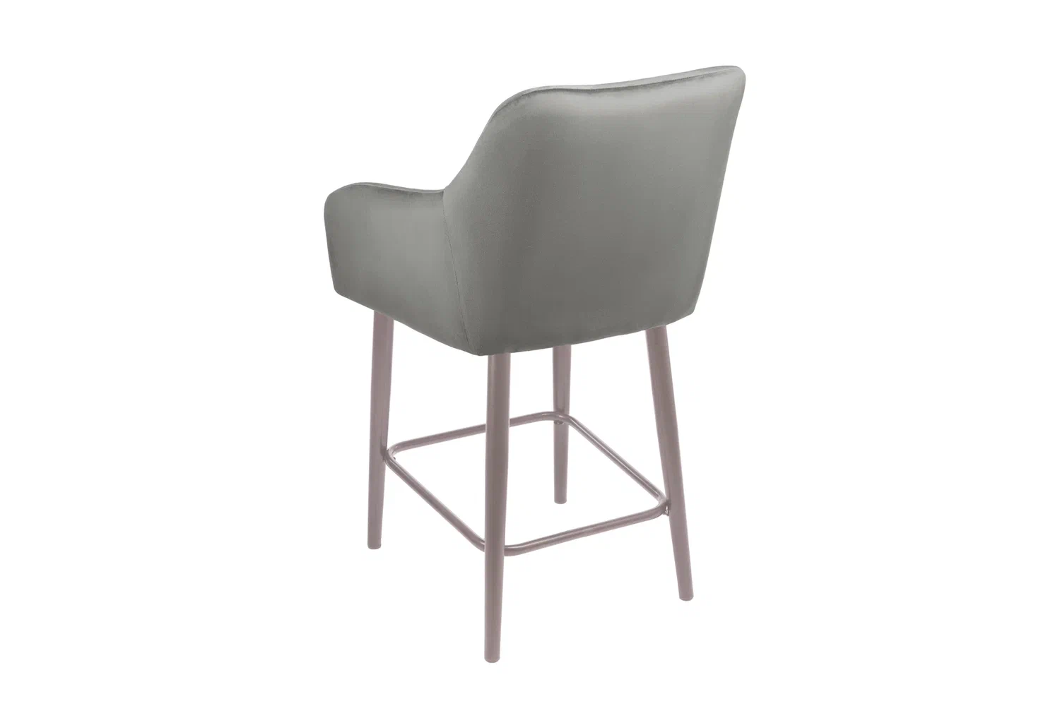 Стулья - изображение №5 "Стул полубарный Отэм серый / опоры серые"  на www.Angstrem-mebel.ru