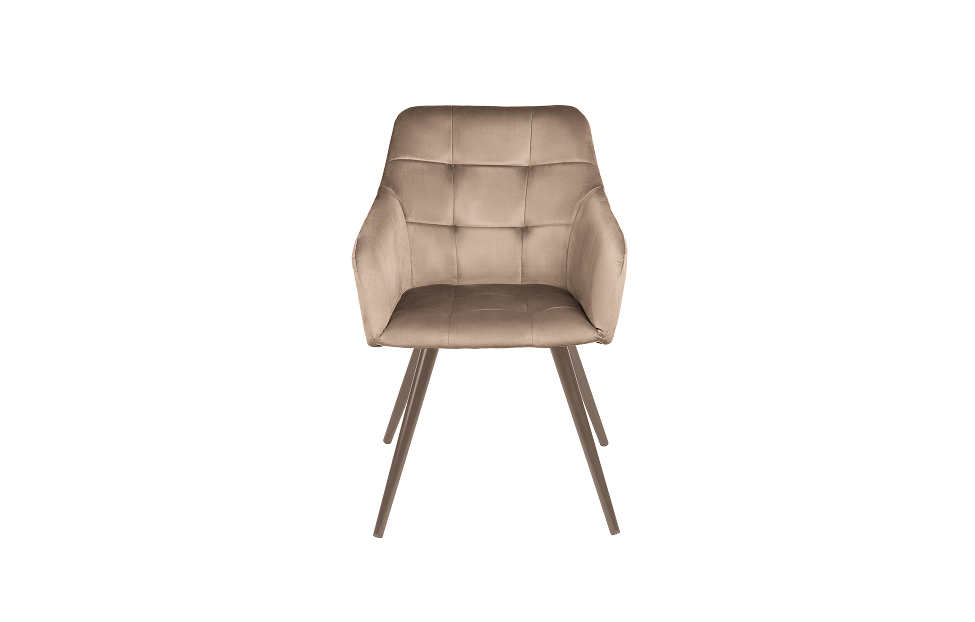 Кухонные стулья - изображение №3 "Стул-кресло Отэм поворотный бежевый / опоры капучино"  на www.Angstrem-mebel.ru